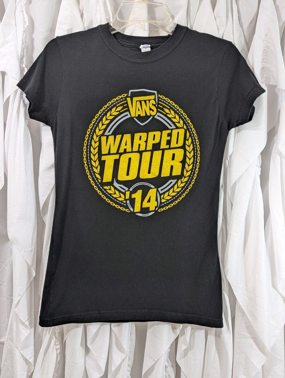 Vintage 2014 Vans Warped Tour Babydoll Tee ✨ Emo Punk Grunge - Size M